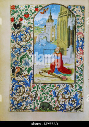 . Wien, Österreichische Nationalbibliothek, Cod. 1857, Stundenbuch der Maria von Burgund. In: Franz Unterkirchner (Hg.): Das Stundenbuch der Maria von Burgund. Codex Vindobonensis 1857 der Österreichischen Nationalbibliothek (Glanzlichter der Buchkunst), Darmstadt 1993. ca. 1477. Unbekannt 506 Stundenbuch der Maria von Burgund Wien cod. 1857 Bussgebet Koenig Davids Stockfoto