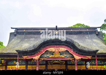 Fukuoka, Fukuoka, China. 6. Juni, 2018. Dazaifu Tenman-gÃ…Â" ist ein Shintō-Schrein in Dazaifu in der Präfektur Fukuoka, Japan. Es ist über das Grab von Sugawara no Michizane (845Ã¢â'¬ 903) erbaut und ist eines der wichtigsten Heiligtümer zu Tenjin, vergöttert Form der Michizane gewidmet. Credit: SIPA Asien/ZUMA Draht/Alamy leben Nachrichten Stockfoto