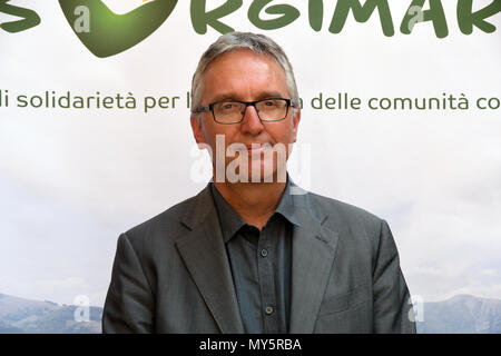 Rom, Italien. 6. Juni, 2018. Rom Italien monumentalen Komplex von San Salvatore in Lauro, 06. Juni 2018 - Fotoshooting Risorgi Marche Luca Ceriscioli Präsident der Region Marche Credit: Giuseppe Andidero/Alamy leben Nachrichten Stockfoto