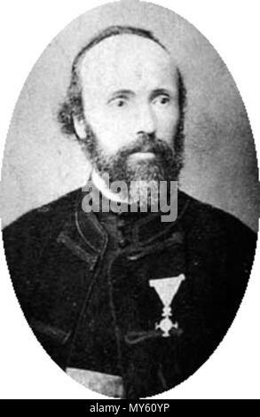 . Englisch: Milutin Tesla, Vater von Nikola Tesla. Foto der Person, die im Jahr 1879 starb. Unbekannt 364 Milutin Tesla Stockfoto