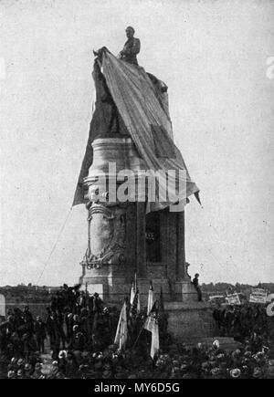. Enthüllung der Reiterstatue von Robert E. Lee, 29. Mai 1890. Richmond, Virginia. Der Bildhauer war Antonin Mercié. 1912. E. Benjamin Andrews 360 1890 Lee statue Enthüllung Stockfoto