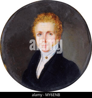 . Englisch: Vincenzo Bellini (1801-1835) Gouache 5,8 cm um 1830. um 1830. Unbekannt 552 Vincenzo Bellini (1801-1835), durch anonyme Stockfoto