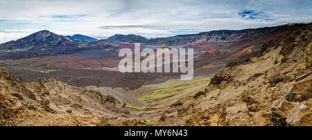 Panorama des Haleakala National Park Stockfoto