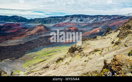 Panorama des Haleakala National Park Stockfoto