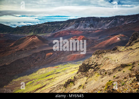 Panorama des Haleakala National Park Stockfoto