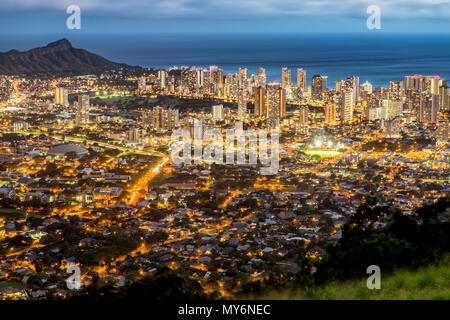 Aus dem Tentalus Honolulu, Oahu, Hawaii Stockfoto