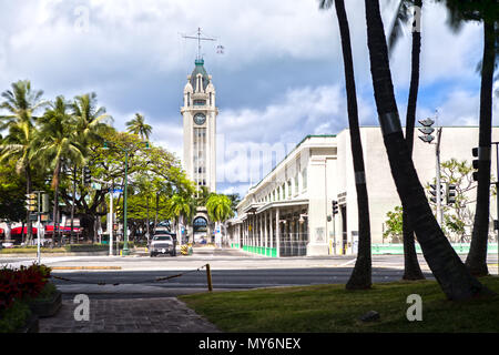 Aloha Tower in Honolulu, Oahu, Hawaii Stockfoto