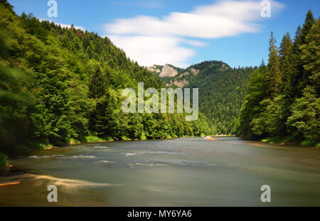 Dunajec in Pieniny - Polen Stockfoto