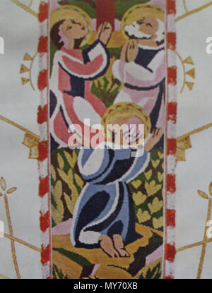 269 Jaume Busquets, casulla bordada en Detall De Punt, reproduïda tapís de l'Amics dels Anuari de l'Art de l'Litúrgic Alle 1925 Stockfoto