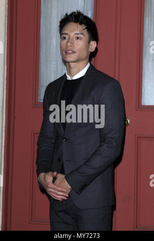 NBC's "Der gute Ort" fyc Screening und Q&A in den Universal Studios Backlot in Universal City, Kalifornien. Mit: Manny Jacinto Wo: Universal City, Kalifornien, USA, wenn: 04. Mai 2018 Credit: Nicky Nelson/WENN.com Stockfoto