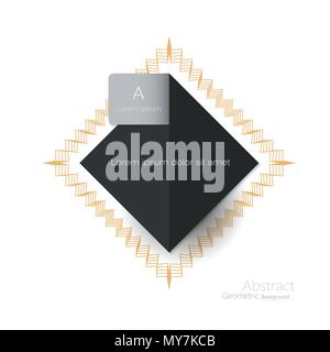 Abbildung: Vektor der coolen abstrakten geometrischen Hintergrund. Leere einfache Geometrie, Dreieck Form. Zusammensetzung pattern Design für Ihren Inhalt, Busines Stock Vektor