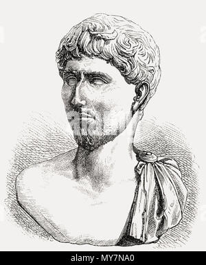 Marcus Aemilius Fuchsjagd, 90 v. Chr. - 12 v. Chr., ein römischer Patrizier, Teil des Zweiten Triumvirats Stockfoto