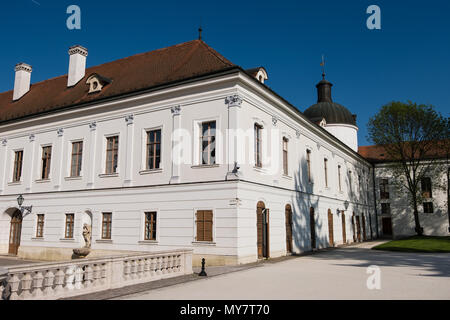 GODOLLO, Ungarn - 22. APRIL 2018: Der Königliche Palast in Godollo der bevorzugte Sommersitz der Habsburger Prinzessin Elizabeth und ihr Mann Franz Josep Stockfoto