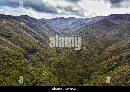 Luftaufnahme über Kauai, Hawaii Stockfoto