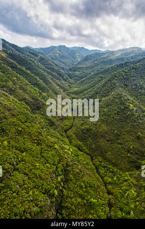 Luftaufnahme über Kauai, Hawaii Stockfoto
