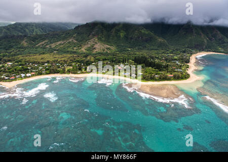 Luftaufnahme über Kauai, Hawaii Stockfoto