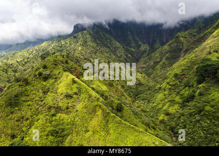 Luftaufnahme über Kauai, Hawaii Stockfoto