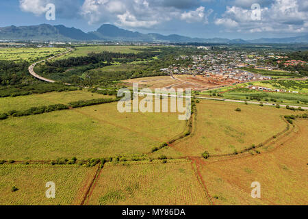 Luftaufnahme über Kauai, Hawaii Stockfoto