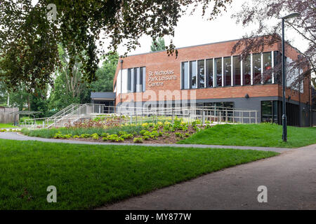 St. Nicholas Park Freizeitzentrum, Warwick, Großbritannien Stockfoto