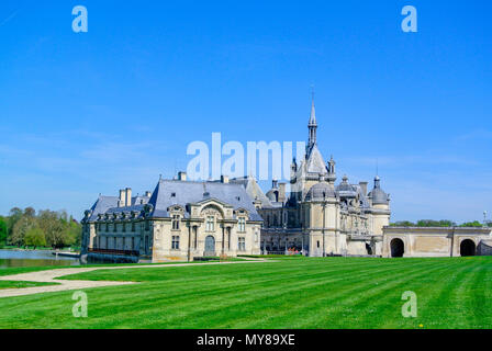 Schloss Chantilly (Chateau de Chantilly), Oise, Frankreich Stockfoto