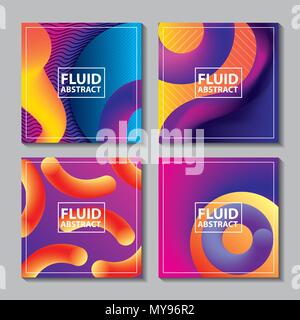 Abstrakte umfasst Flüssigkeiten Stock Vektor