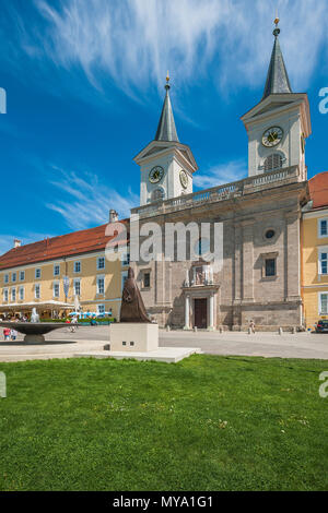 Ehemalige Benediktinerabtei mit Basilika St. Quirin, das Kloster Tegernsee, Tegernsee, Oberbayern, Bayern, Deutschland Stockfoto