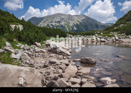 Landschaft von todorka Peak und Oberen Muratovo See, Pirin-gebirge, Bulgarien Stockfoto