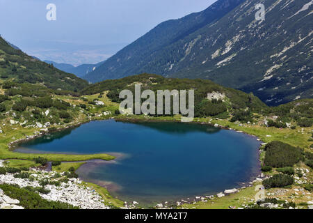 Der landacape Muratovo See, Pirin-gebirge, Bulgarien Stockfoto