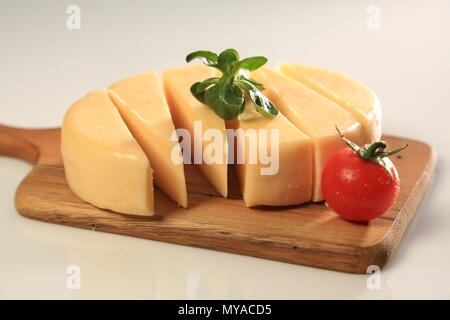 Verschiedene Arten von Käse, Scheiben Stockfoto