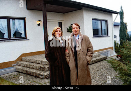 Michael Prinz von Preußen mit Ehefrau Brigitta, Deutschland 1981. Michael Prinz von Preußen Mit seiner Frau Brigitte, Deutschland 1981. Stockfoto