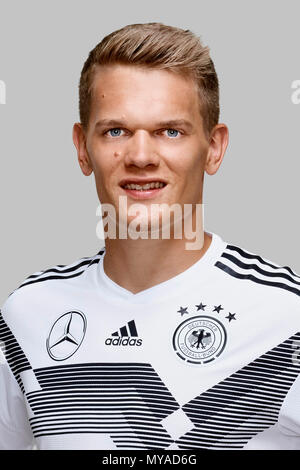 DFB - die deutsche Fußball-Nationalmannschaft 2018 DFB-Fotoshooting sterben Mannschaft Matthias GINTER (GER) Foto: Norbert Schmidt/dfbpool Stockfoto