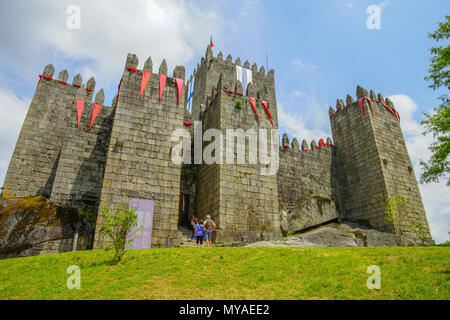 Das Schloss von Guimarães, Portugal Stockfoto