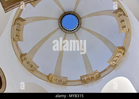 Villa Rocca Pisana (1576), Innenraum bis auf Dome mit oculus Fenster suchen, eine Villa in der Provinz Vicenza, von Vincenzo Scamozzi ab 1600 bis, Lonigo, Italien Stockfoto