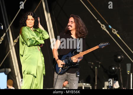 PDSA Petlife Festival in Cheltenham Racecourse, Vereinigtes Königreich. Mit: Jessie j Wo: Cheltenham, Großbritannien Wann: 06. Mai 2018 Credit: John rainford/WENN.com Stockfoto