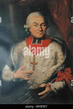 . English: zeitgenössisches Porträt Cäsar Konstantin Franz von hoensbroech (1724-1792), Fürstbischof von Lüttich Englisch: zeitgenössisches Porträt von César Constantin François de Hoensbroeck (1724-1792), Fürstbischof von Lüttich. 18.Jahrhundert 93 Kaiser Constantin Franz von hoensbroech Stockfoto