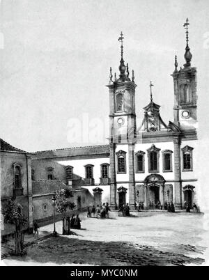 . Englisch: colégio Pedro II. und die Kirche von San Joaquin, 1856 (Zeichnung von S. G. Bertichem) Deutsch: colégio Pedro II und Kirche von San Joaquin, 1856 (Zeichnung von S. G. Bertichem) Português: colégio Pedro II e Igreja de São Joaquim, 1856 (Desenho de S. G. Bertichem). 1856. S. G. Bertichem 119 Colegio Pedro II (1856) Stockfoto