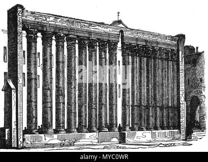 . Le Colonne di San Lorenzo eine Milano nel 1858 (Illustrazione di Fantasia, dal Vero). Quelle Da'Grande illustrazione del Lombardo-Veneto ossia Storia delle città dei borghi, comuni, Castelli, ecc. Fino ai Tempi modernisieru "Pro Cura di Cesare Cantù e d'altri letterati, Milano, Corona e Caimi Editori, 1858. Scannerizzato da Frieda (Dillo ein Ubi) e pubblicato su Es: Wikipedia all'Url: http://it.wikipedia.org/wiki/Immagine:Colonne di San Lorenzo.png. G. dallorto 119 Colonne di San Lorenzo Stockfoto