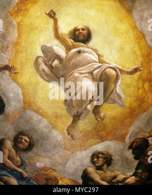 . Correggio, Kuppel, cristo. Siehe Dateiname oder Kategorie 124 Correggio, Kuppel, Cristo Stockfoto