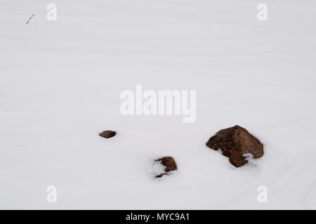 Der frühe Winter und Schnee im daisetsuzan, Japan National Park Stockfoto