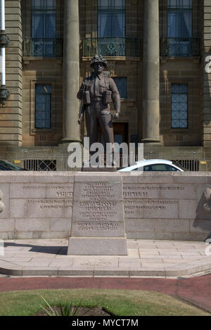 Royal Scots Fusiliers commemorative Statue Stockfoto