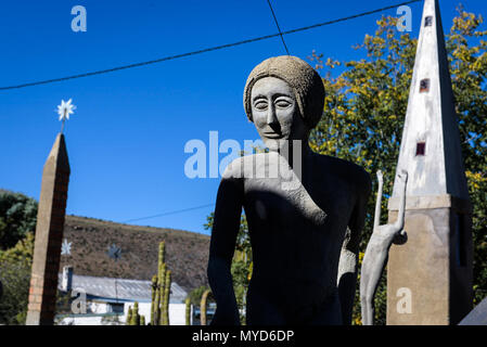 Die Owl House in der Südafrikanischen karoo Dorf Nieu Bethesda zeigt die Kunstwerke der reclusive Helen Martins, der 1976 Selbstmord begangen Stockfoto