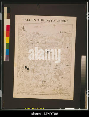 Alle in der Arbeit des Tages gewinnen im United States Marine Corps für interessante Pflicht - Land, Meer und Himmel --Ch. Gatchell. Stockfoto