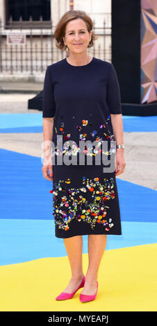 London, Großbritannien. 6. Juni, 2018. Kirsty Wark an der Königlichen Akademie der Künste Sommer Ausstellung Vorschau Party an der Royal Academy, London am Mittwoch, den 6. Juni 2018 Foto von Keith Mayhew Credit: KEITH MAYHEW/Alamy leben Nachrichten Stockfoto