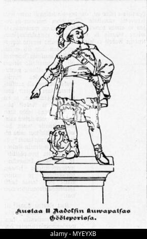 223 Gustav II Adolfs Staty ich Göteborg Stockfoto