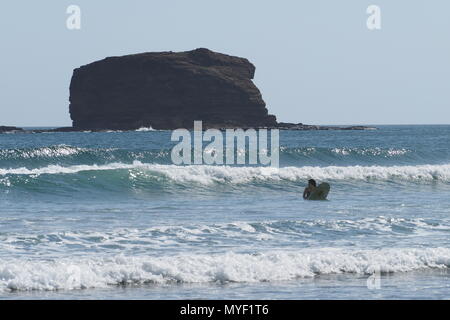 Playa Hermosa, an der Pazifikküste von Nicaragua. Stockfoto