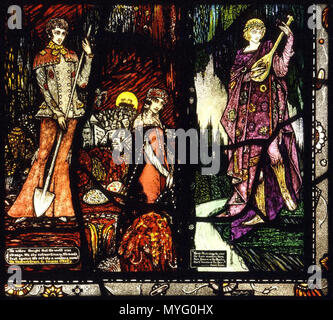 . Français: Vitrail de Genève de Harry Clarke, 1930 Englisch: Genova Fenster von Harry Clarke, 1930. 5. Mai 2012. Harry Clarke Designer Clarke Studios Teekocher 205 Genova-Windows P8 Stockfoto