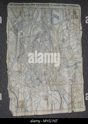 . Englisch: Gent, Belgien WW II, Zentrum. 10 Oktober 2012, 13:43:01. G.J. Merchiers 210 Gent, Belgien WW II, Zentrum Stockfoto