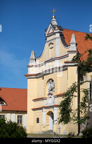 St. George's Kirche in Gnesen, Polen. Altstadt Sakralbauten, Architektur der ersten polnischen Hauptstadt. Stockfoto