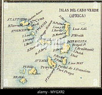 260 Islas del Cabo Verde Stockfoto