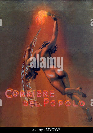 . Englisch: Plakat von Orlandi Orlando. Im frühen 20. Jahrhundert. Orlandi Orlando 400 Orlandi Corriere Stockfoto